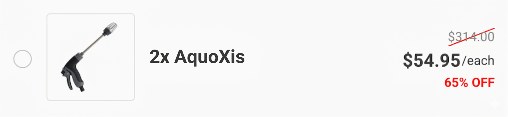 Aquoxis 65% Discount For Double Packages