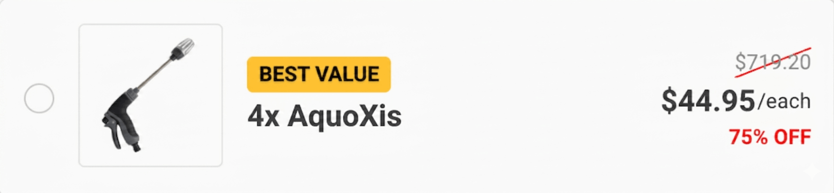 Qinux Aquoxis Massive 75% Discount For Four Packages